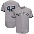 Wholesale Cheap New York Yankees #42 Mariano Rivera Majestic 2019 Hall of Fame Authentic Collection Flex Base Player Jersey Gray