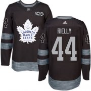 Wholesale Cheap Adidas Maple Leafs #44 Morgan Rielly Black 1917-2017 100th Anniversary Stitched NHL Jersey