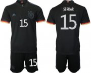 Wholesale Cheap Men 2020-2021 European Cup Germany away black 15 Adidas Soccer Jersey
