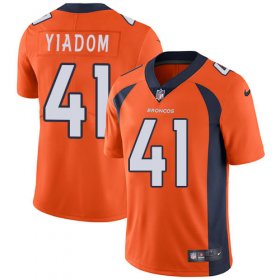 Wholesale Cheap Nike Broncos #41 Isaac Yiadom Orange Team Color Men\'s Stitched NFL Vapor Untouchable Limited Jersey