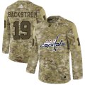 Wholesale Cheap Adidas Capitals #19 Nicklas Backstrom Camo Authentic Stitched NHL Jersey