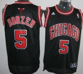 Wholesale Cheap Chicago Bulls #5 Carlos Boozer Revolution 30 Swingman Black Jersey