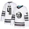 Wholesale Cheap Adidas Islanders #41 Jaroslav Halak White 2019 All-Star Game Parley Authentic Stitched NHL Jersey