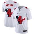 Wholesale Cheap Houston Texans #4 Deshaun Watson White Men's Nike Team Logo Dual Overlap Limited NFL Jersey