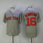 Wholesale Cheap Red Sox #16 Andrew Benintendi Grey New Cool Base Stitched MLB Jersey