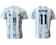 Wholesale Cheap Men 2020-2021 Season National team Argentina home aaa version white 11 Soccer Jersey