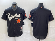 Cheap Men's Houston Astros Blank Black Cactus Jack Vapor Premier Stitched Baseball Jersey