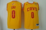 Wholesale Cheap Men's Cleveland Cavaliers #0 Kevin Love 2016 The NBA Finals Patch Yellow Swingman Jersey