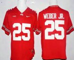 Wholesale Cheap Men's Ohio State Buckeyes #25 Mike Weber Jr. Red Stitched College Football Nike NCAA Jersey