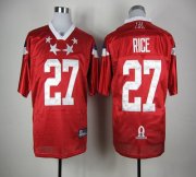 Wholesale Cheap Ravens #27 Ray Rice Red 2012 Pro Bowl Stitched NFL Jersey