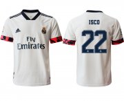 Wholesale Cheap Men 2020-2021 club Real Madrid home aaa version 22 white Soccer Jerseys2