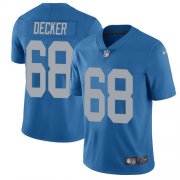 Wholesale Cheap Nike Lions #68 Taylor Decker Blue Throwback Men's Stitched NFL Vapor Untouchable Limited Jersey