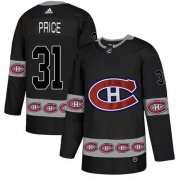 Wholesale Cheap Adidas Canadiens #31 Carey Price Black Authentic Team Logo Fashion Stitched NHL Jersey
