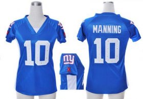 Wholesale Cheap Nike Giants #10 Eli Manning Royal Blue Team Color Draft Him Name & Number Top Women\'s Stitched NFL Elite Jersey