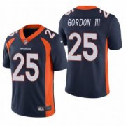 Wholesale Cheap Men's Navy Denver Broncos #25 Melvin Gordon III Vapor Untouchable Limited Stitched Jersey