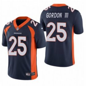 Wholesale Cheap Men\'s Navy Denver Broncos #25 Melvin Gordon III Vapor Untouchable Limited Stitched Jersey