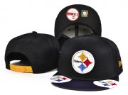 Wholesale Cheap Steelers Team Logo Black Adjustable Hat SF
