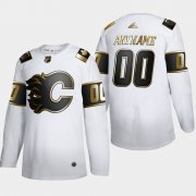 Wholesale Cheap Calgary Flames Custom Men's Adidas White Golden Edition Limited Stitched NHL Jersey