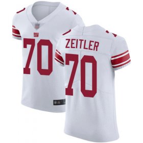 Wholesale Cheap Nike Giants #70 Kevin Zeitler White Men\'s Stitched NFL Vapor Untouchable Elite Jersey