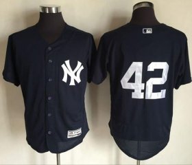 Wholesale Cheap Yankees #42 Mariano Rivera Navy Blue Flexbase Authentic Collection Stitched MLB Jersey