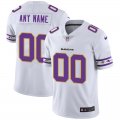Wholesale Cheap Baltimore Ravens Custom Nike White Team Logo Vapor Limited NFL Jersey