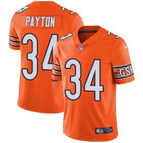 Wholesale Cheap Nike Bears #34 Walter Payton Orange Men\'s Stitched NFL Limited Rush Jersey