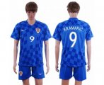 Wholesale Cheap Croatia #9 Kramaric Away Soccer Country Jersey