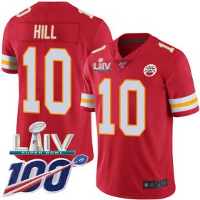 Wholesale Cheap Nike Chiefs #10 Tyreek Hill Red Super Bowl LIV 2020 Team Color Youth Stitched NFL 100th Season Vapor Untouchable Limited Jersey