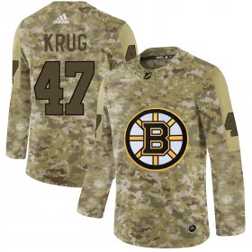 Wholesale Cheap Adidas Bruins #47 Torey Krug Camo Authentic Stitched NHL Jersey