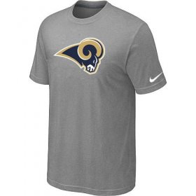 Wholesale Cheap Los Angeles Rams Sideline Legend Authentic Logo Dri-FIT Nike NFL T-Shirt Light Grey