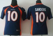 Wholesale Cheap Nike Broncos #10 Emmanuel Sanders Blue Alternate Youth Stitched NFL New Elite Jersey