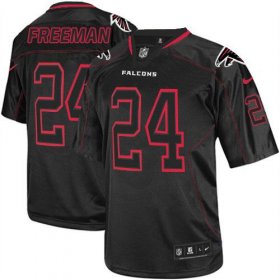 Wholesale Cheap Nike Falcons #24 Devonta Freeman Lights Out Black Men\'s Stitched NFL Elite Jersey