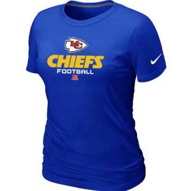 Wholesale Cheap Women\'s Nike Kansas City Chiefs Critical Victory NFL T-Shirt Blue