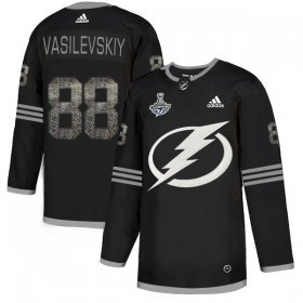 Cheap Adidas Lightning #88 Andrei Vasilevskiy Black Authentic Classic 2020 Stanley Cup Champions Stitched NHL Jersey