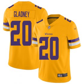 Wholesale Cheap Nike Vikings #20 Jeff Gladney Gold Men\'s Stitched NFL Limited Inverted Legend Jersey