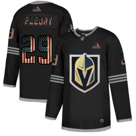 Wholesale Cheap Vegas Golden Knights #29 Marc-Andre Fleury Adidas Men\'s Black USA Flag Limited NHL Jersey