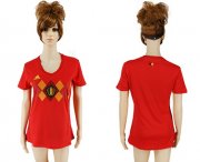 Wholesale Cheap Women's Belgium Blank Red Home Soccer Country Jersey