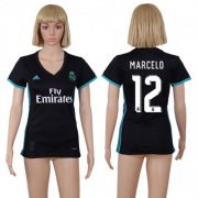 Wholesale Cheap Women's Real Madrid #12 Marcelo Away Soccer Club Jersey