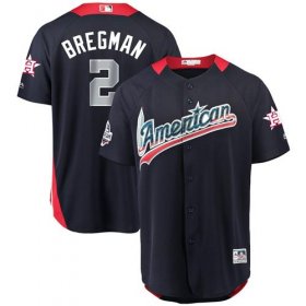 Wholesale Cheap Astros #2 Alex Bregman Navy Blue 2018 All-Star American League Stitched MLB Jersey