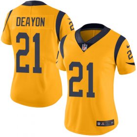 Wholesale Cheap Nike Rams #21 Donte Deayon Gold Women\'s Stitched NFL Limited Rush Jersey