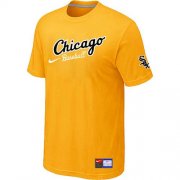 Wholesale Cheap Chicago White Sox Nike Away Practice MLB T-Shirt Yellow