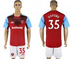 Wholesale Cheap West Ham United #35 Oxford Home Soccer Club Jersey