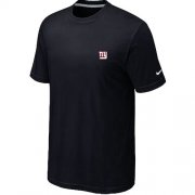 Wholesale Cheap Nike New York Giants Sideline Chest Embroidered Logo T-Shirt Black