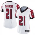 Wholesale Cheap Nike Falcons #21 Deion Sanders White Women's Stitched NFL Vapor Untouchable Limited Jersey