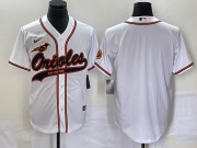Wholesale Cheap Men's Baltimore Orioles White Cool Base Stitched Baseball Jersey