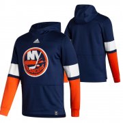 Wholesale Cheap New York Islanders Blank Adidas Reverse Retro Pullover Hoodie Navy