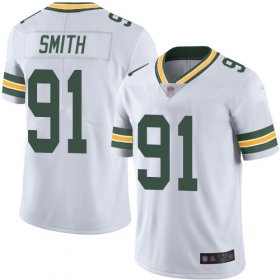 Wholesale Cheap Nike Packers #91 Preston Smith White Men\'s Stitched NFL Vapor Untouchable Limited Jersey