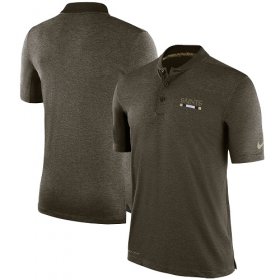 Wholesale Cheap Men\'s New Orleans Saints Nike Olive Salute to Service Sideline Polo T-Shirt