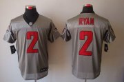 Wholesale Cheap Nike Falcons #2 Matt Ryan Grey Shadow Men's Stitched NFL Elite Jersey