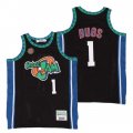 Wholesale Cheap Men's Space Jam #1 Bugs Bunny Black Soul Swingman Basketball Jersey